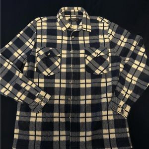 Plaid Blue and white cozy shirt
